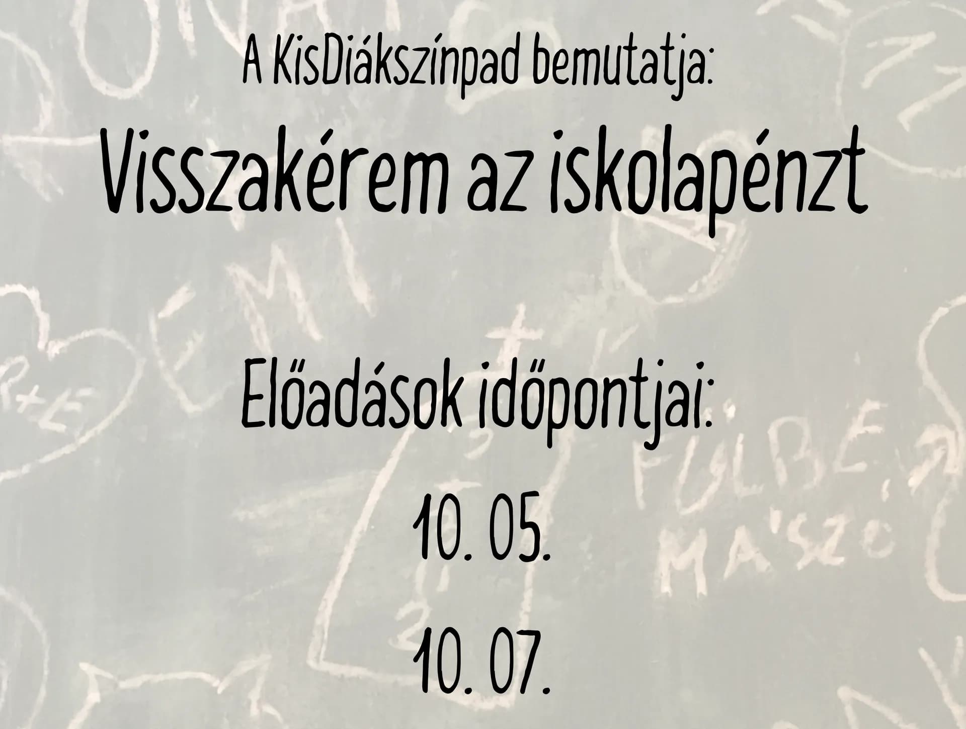 A KisDiákszinpad előadása