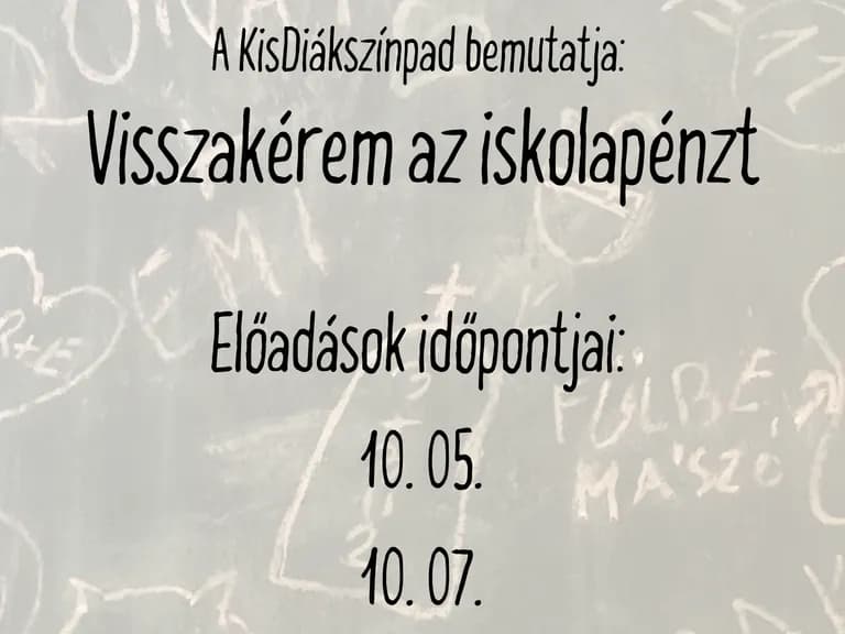 A KisDiákszinpad előadása