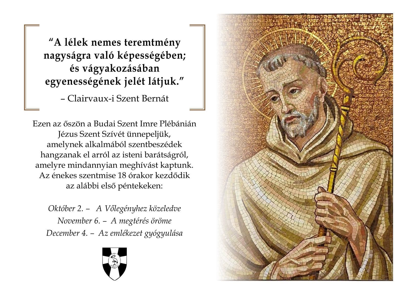 Szentmisék John atyával - az isteni barátságról