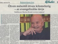 Új Ember, 2015. március 15. Találkozás Marton Bernát ciszterci atyával